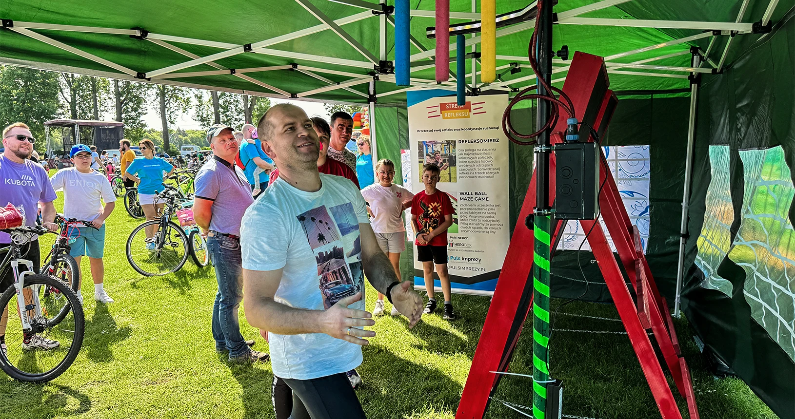 Spadające pałeczki, gra eventowa